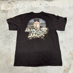 Duck Commander Quack Quack Jack T Shirt Mens Large Hunting Brown‎ Graphic